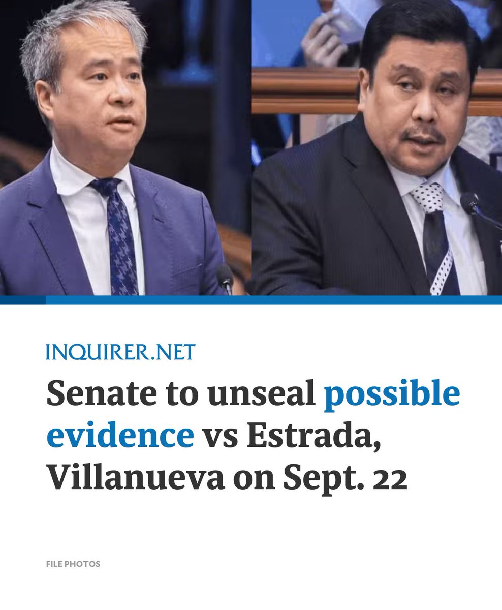 The Senate will unseal Monday boxes of documents and computer files from former Bulacan engineer Brice Hernandez supporting claims against lawmakers linked to flood-control anomalies, Sen. Panfilo Lacson said.

READ MORE: inqnews.net/WPyvG2