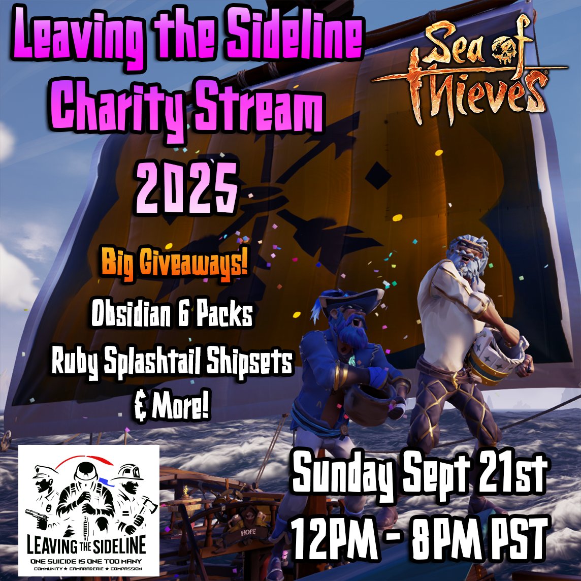 TheWorldofChap's tweet image. @Miffoo_ and I will be doing a Charity Stream tomorrow for Leaving The Sideline, a mental health advocacy organization dedicated to supporting veterans. You will be able to donate to cause effects in our game, and there will be a bunch of giveaways! I hope to see you there :D