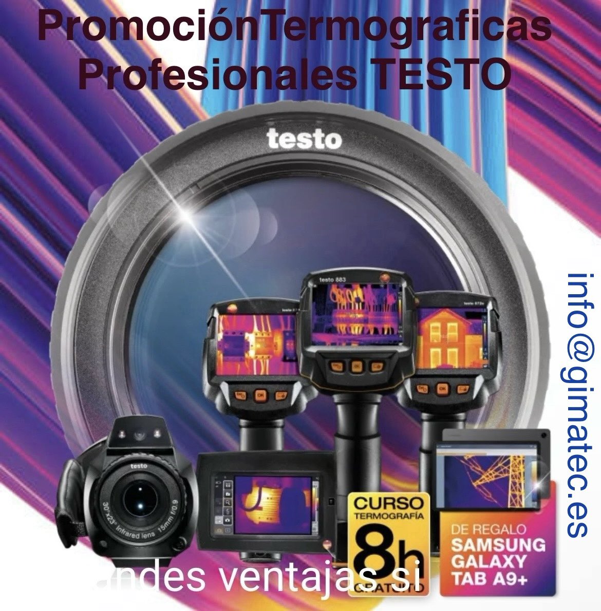 gimateg's tweet photo. Promoción temporal camaras termograficas Testo
Consulte al Distribuidor :
Gimatec Instrumentos

info@gimatec.es
. https://t.co/5db6KWzyTe
