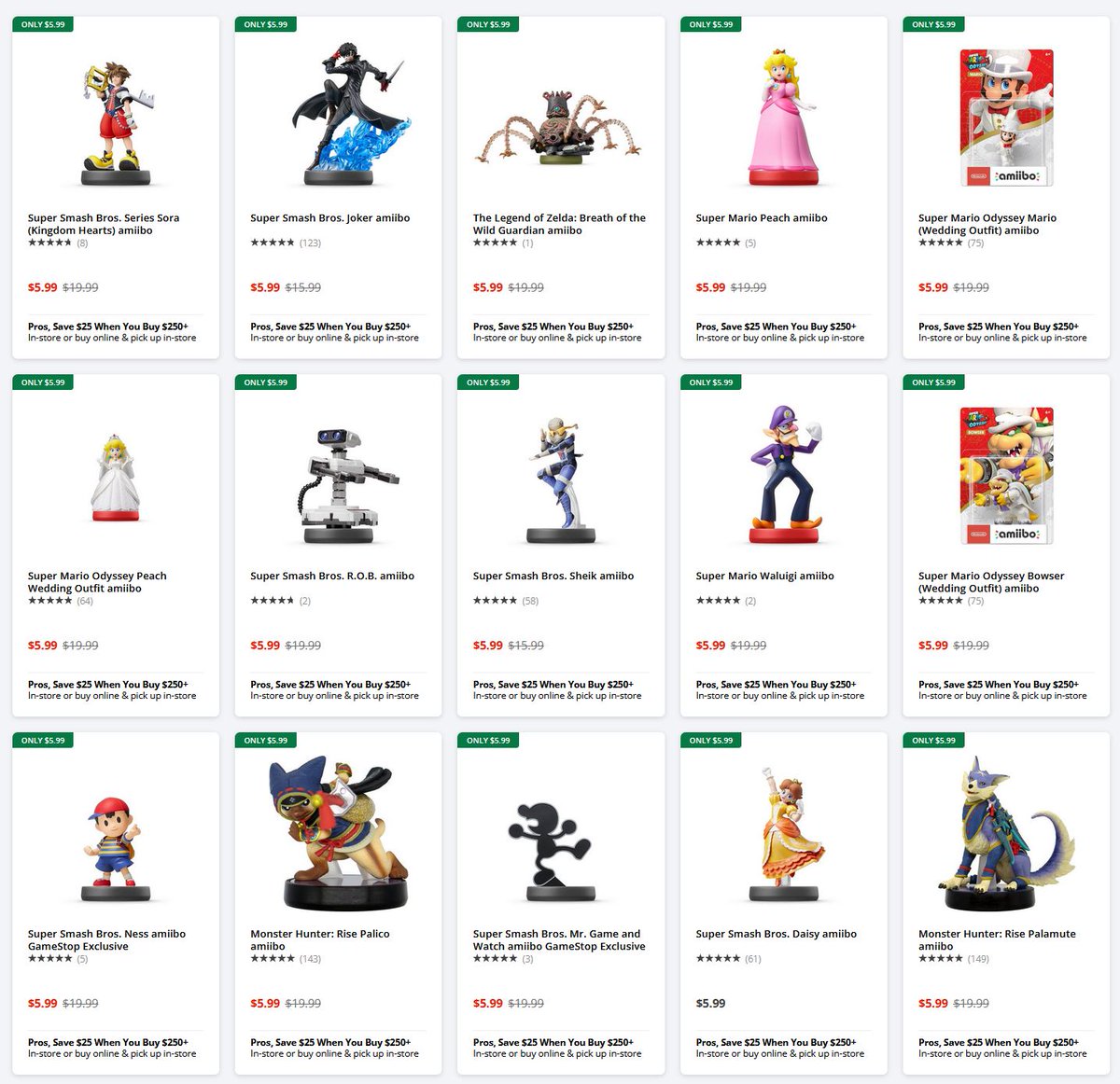 $5.99 Amiibo Sale via GameStop. ow.ly/SFUJ50WZRi2