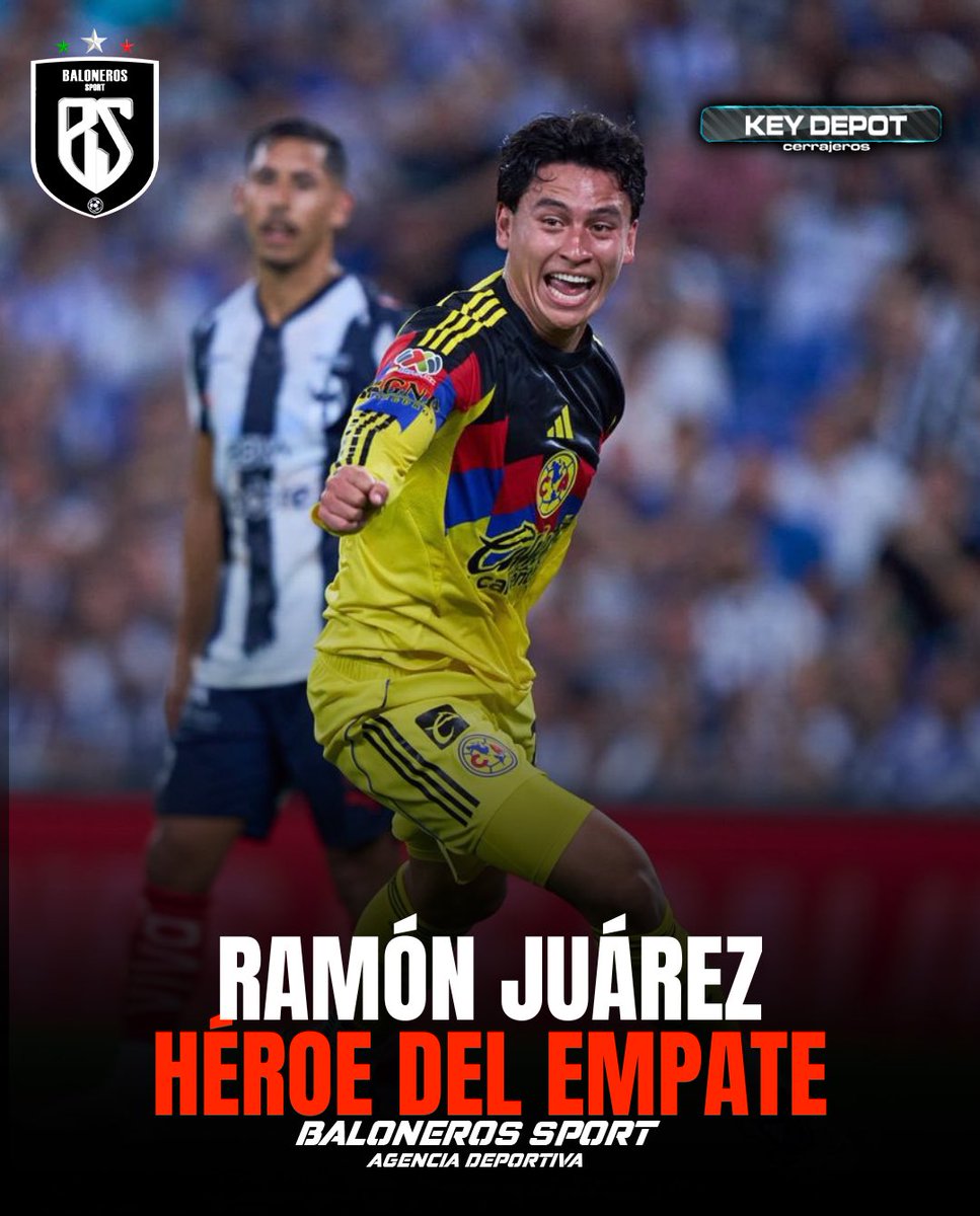 IsaacAvila24's tweet photo. Ramón Juárez el central potosino se convierte en el héroe de la noche para las Águilas del America convirtiendo gol ganándole de cabeza al gran Sergio Ramos.
Rayados 2-2 América
#futbol #RamonJuarez #LigaMX https://t.co/RB7otM1Og6