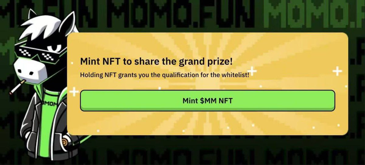 🚀 Stop watching — START CREATING!

Mint NFTs on MOMO.FUN and win epic rewards! 🏆✨

Why join?👇🏻
✅ Fast, fun minting
✅ Perks for early creators
✅ Connect with Web3 builders

👉 Start now: momo.fun

#MOMOFUN #NFT #Web3 #Crypto #NFTMint #Metaverse