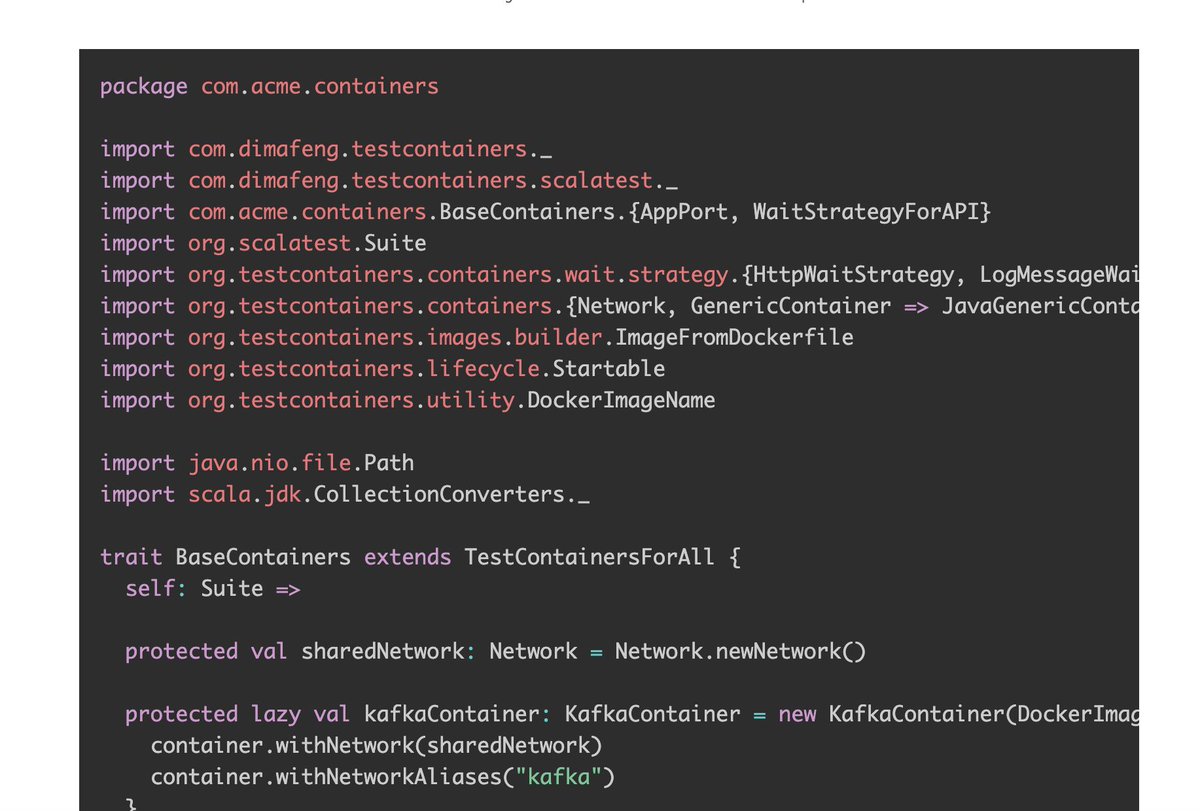 gp_pulipaka's tweet image. TestContainers in #Scala for Data Science! #BigData #Analytics #DataScience #AI #MachineLearning #IoT #IIoT #PyTorch #Python #RStats #TensorFlow #Java #JavaScript #ReactJS #GoLang #CloudComputing #Serverless #DataScientist #Linux #Programming #Coding #100DaysofCode