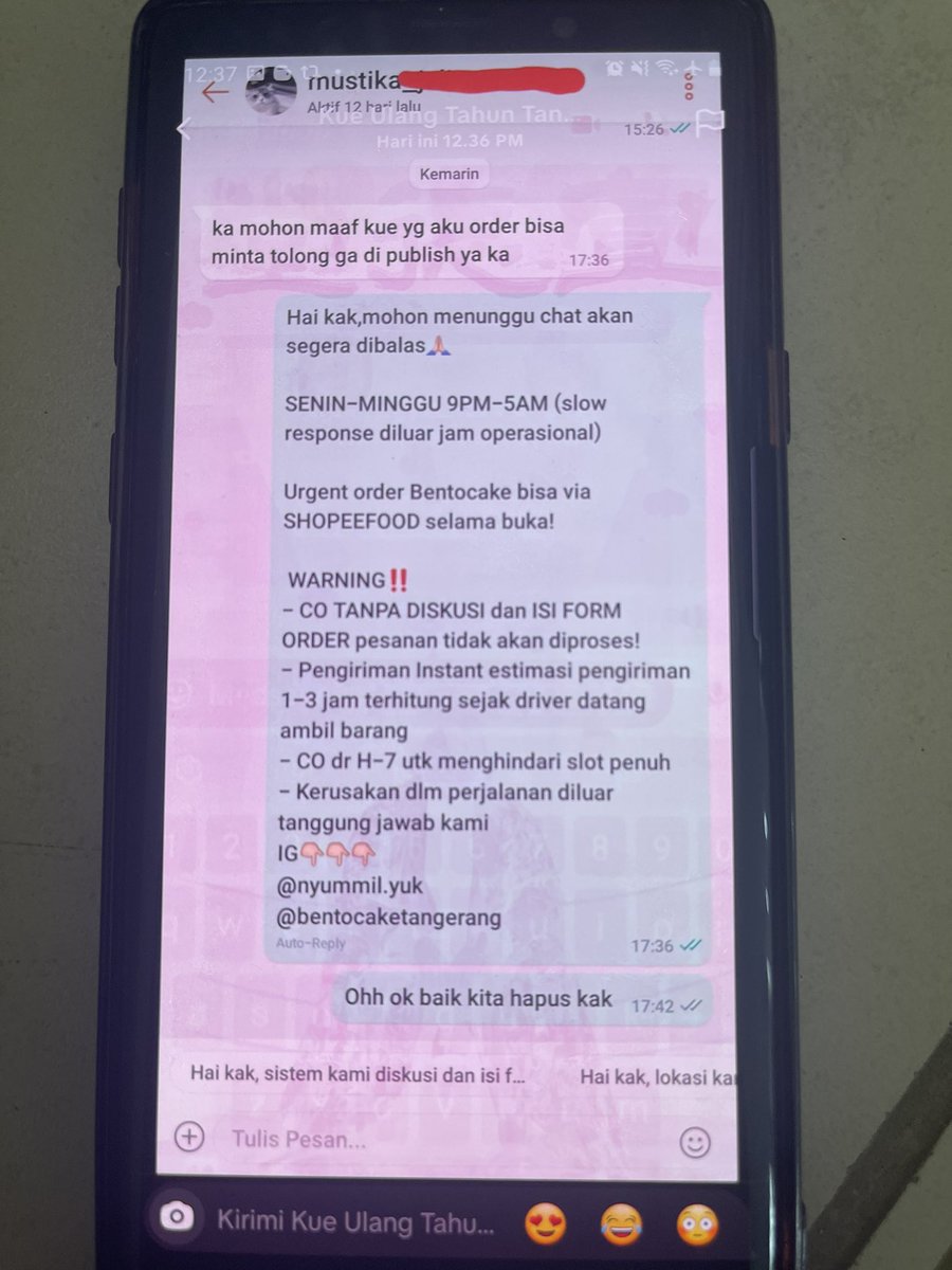 RienrinRien's tweet photo. berarti benar dia sbnrnya sudah baca huru hara twitter… karena kak anyun qoute skitar jam15.00 dan jam 17.36 dia hubungin @/nyummilcake buat take down video…. baiknya si kdepannya jd pembelajaran agar kamu jd diri sendiri aja! org2 akan terima kamu apa adanya! kamu baik tp halu https://t.co/Y1uJTNy3PT