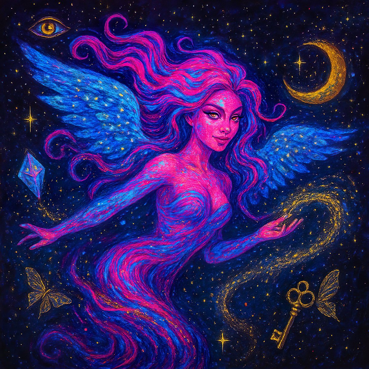 🌞 Good morning my awesome friends, have a magical Sunday, enjoy your day 🤗 

🪽Delaylah Dream Angel✨
🎊Brand-new <a href="/objktcom/">objkt</a>
🩵Are you already completely enchanted by Delaylah the beautiful dream angel?
🩷15E for 1 $XTZ
🎉Buy 1 ➡️ 1 🎁surprise
🔽Link

#NFTs #Tezos #NFTCommunity