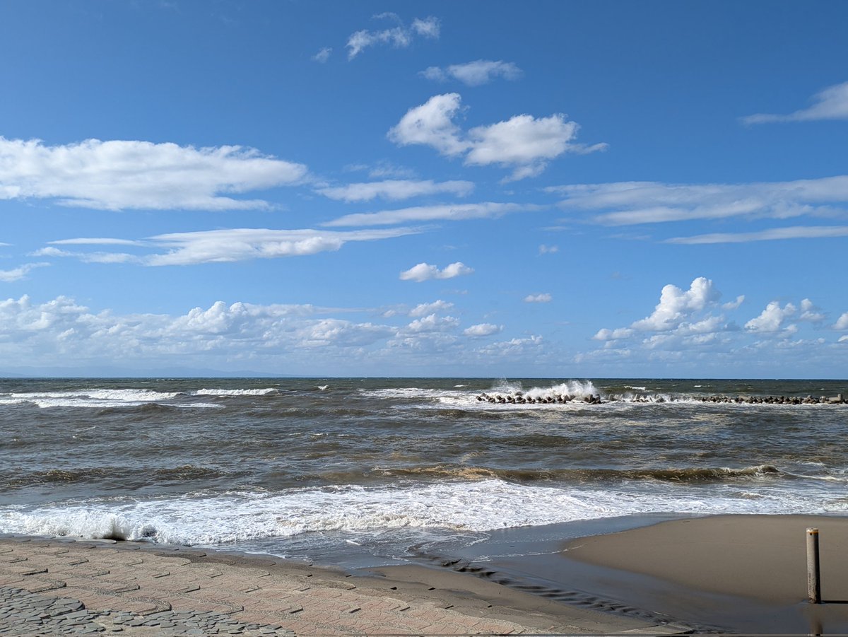 わーい、海！