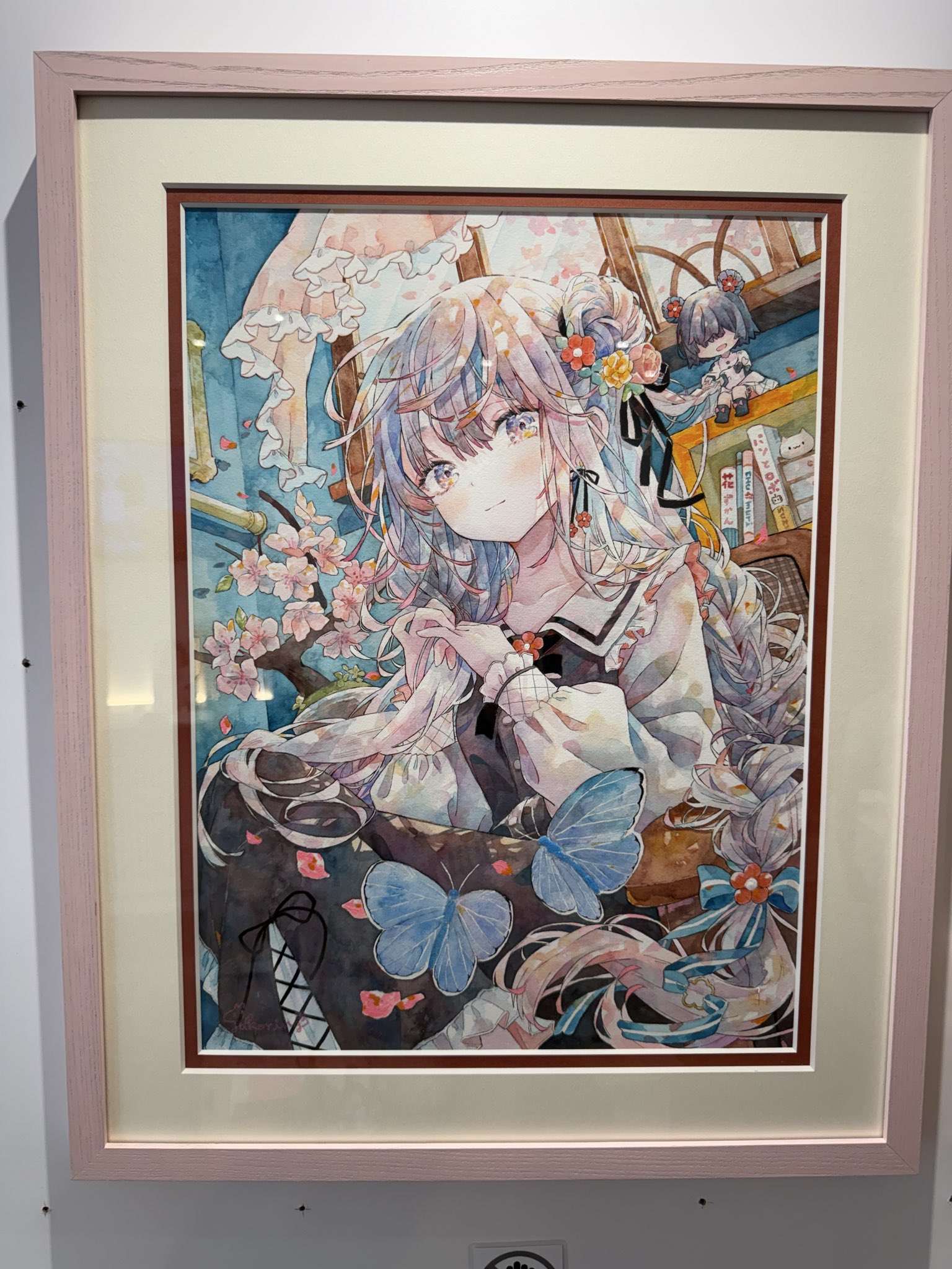【匿名配送】優子鈴 水彩画 PAINTISM 限定版　複製原画　直筆サイン入り 優子鈴さん原画展「PAINTISM」in 大阪開催