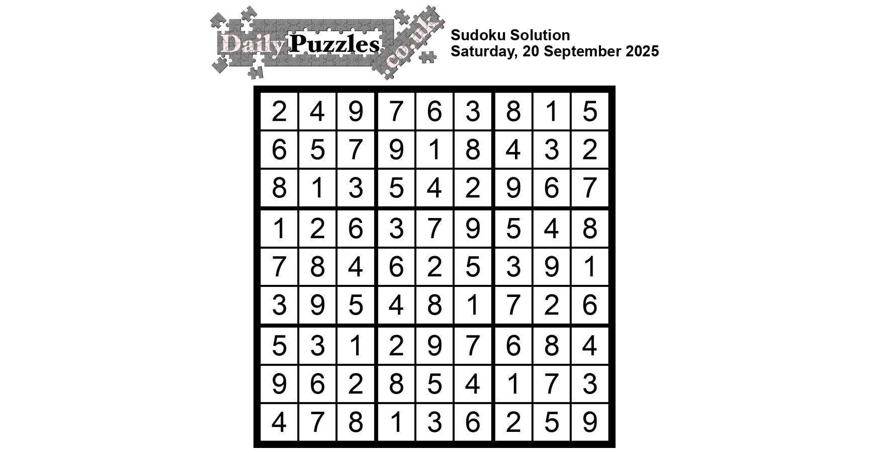 DailyPuzzles.co.uk on X: 