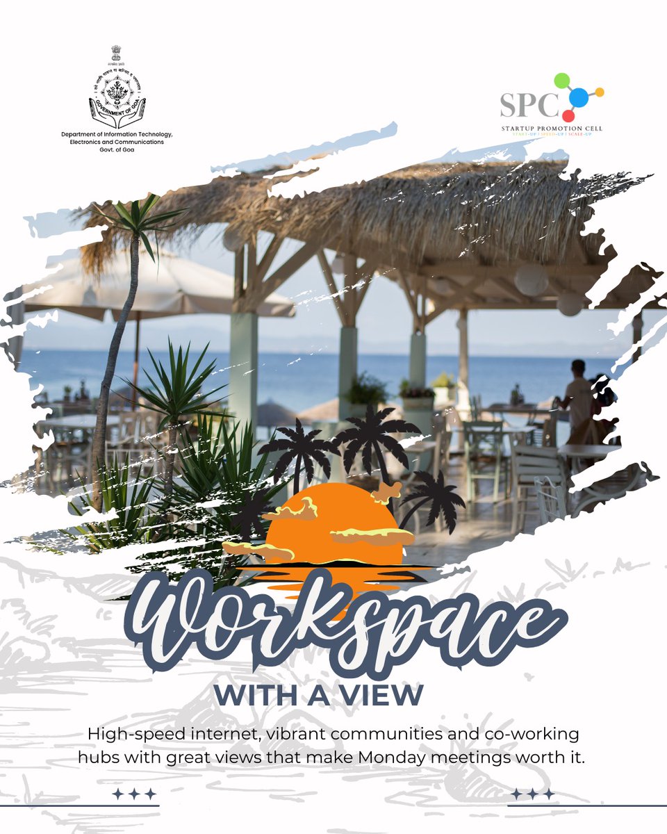 Startup_Goa's tweet image. With vibrant communities, supportive infrastructure &amp;amp; government-backed initiatives, Goa is emerging as one of the most preferred destinations for founders &amp;amp; innovators.

#GoaForEntrepreneurs #StartupEcosystem #EmpoweredInGoa #BuildInGoa