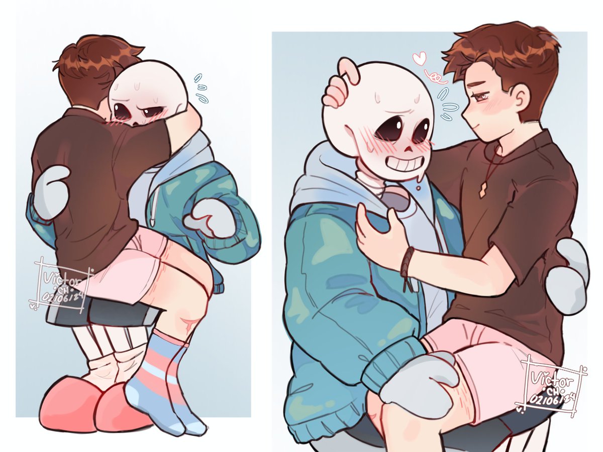 CH_Victor_'s tweet photo. Olvide subir esto, mi nobio y yo 👉👈❤️

#digitalart #art #digital #sans #undertale #ship #fanart https://t.co/HgRR9ELeRp