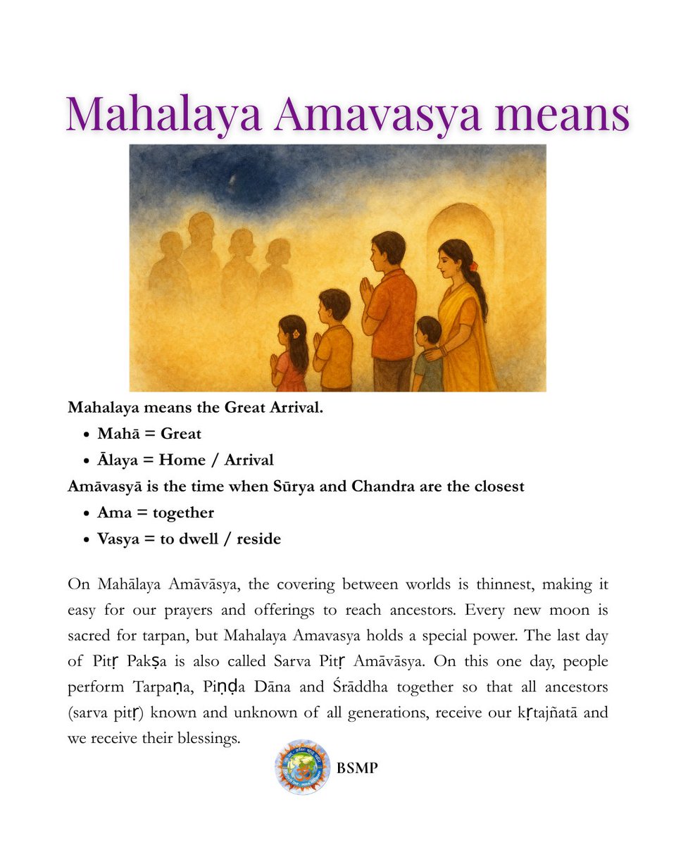 bsmpsocial's tweet photo. Kṛtagnyatā to our ancestors, devotion to Devi — let’s celebrate Mahalaya Amavasya!
#Mahalaya #DurgaPujo #Navratri #Devi #DivineMother #HinduFestivals #AncestralBlessings #Gratitude #FestivalVibes #SpiritualIndia #MahalayaAmavasya #Kritagnyata #DeviJourney #RamaPrayer https://t.co/Ky2stDbKst