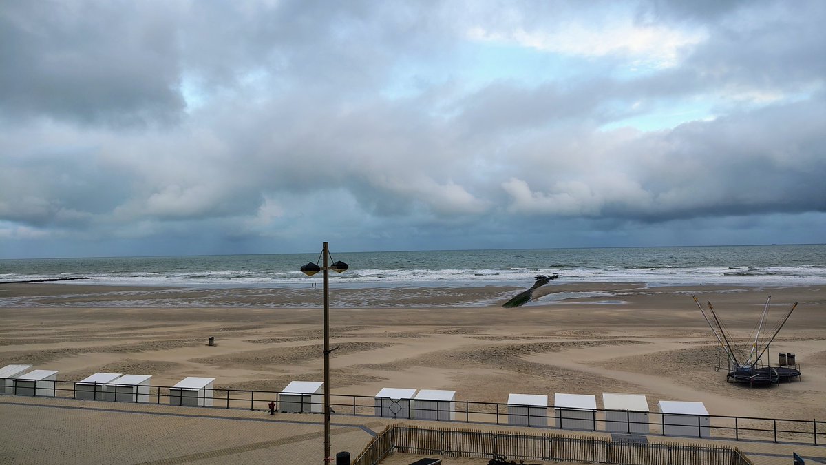 #vrtweer Luc Lambert 8u15 Middelkerke bewolkt.