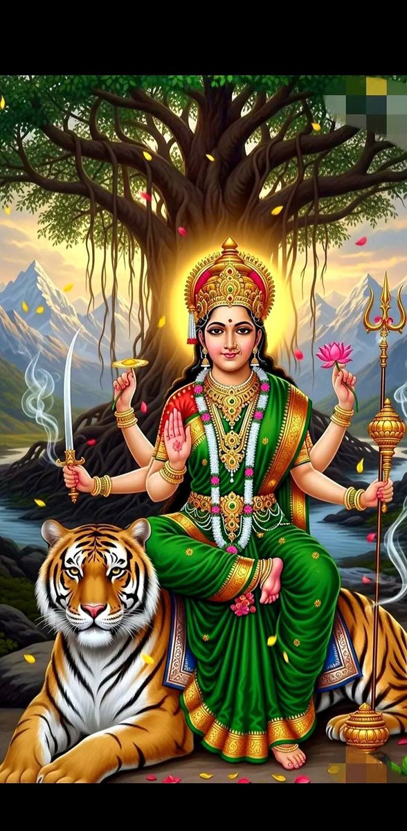 ⚛️🐅⛳#जय_माँ_जगद्जननी ⛳🐅⚛️   

माँ दुर्गा का स्मरण मात्र ही जीवन को नई दिशा देता है। मां नारी शक्ति का प्रतीक हैं, वो सिखाती हैं कि हर महिला में एक दुर्गा छिपी है – 
जो प्रेम कर सकती है,
लेकिन जरूरत पड़ने पर शत्रुओं का नाश भी कर सकती है।
  🙏⚜️⛳#जय_मां_दुर्गा ⛳⚜️🙏🏼