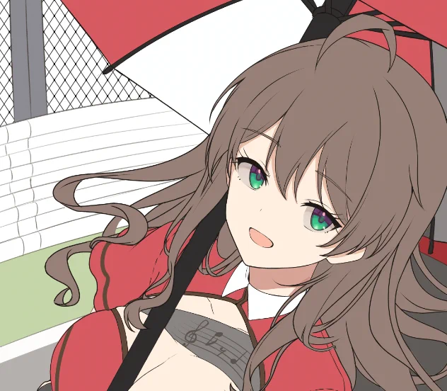 個人的には非常イイ感じに描けてるけど、 気合い入れて背景ありにしたので 歌織さん描き終わるまで時間かかりそう