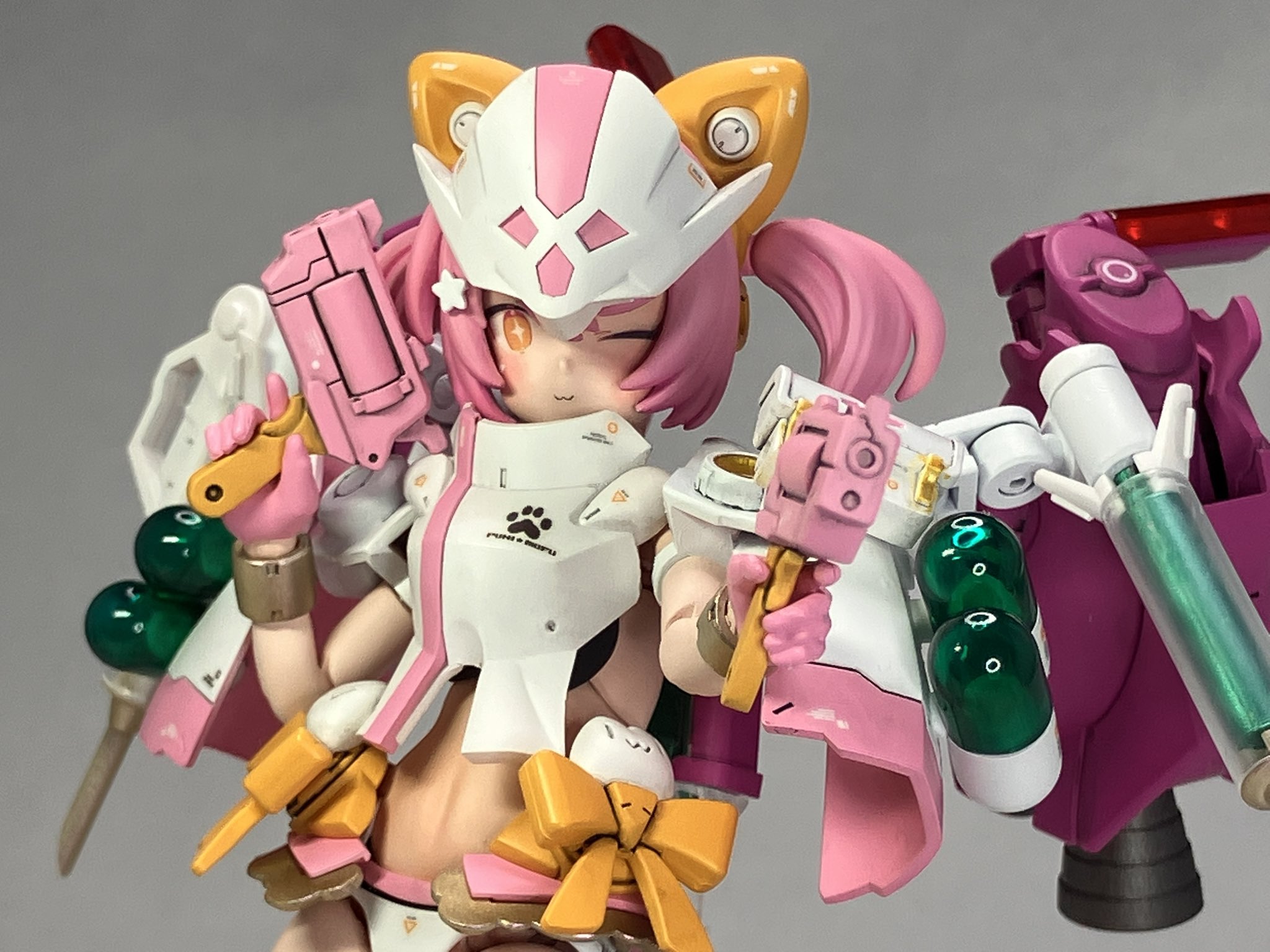 メガミデバイス　PUNI☆MOFU マオ　［スイーツ・メイド］塗装完成品 メガミデバイス PUNI☆MOFU マオ ［スイーツ・メイド］塗装完成品