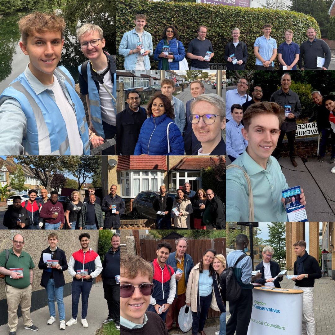 📣 A busy few weeks across the London Borough of Croydon!

🌳 Plenty positive conversations supporting Mayor <a href="/JasonForCroydon/">Jason Perry - Mayor of Croydon</a> and our local Conservative Councillors — lots of casework taken up and resolved for residents.

💙 Working hard for Croydon, all year round.

<a href="/LGBTCons/">LGBT+ Conservatives</a>