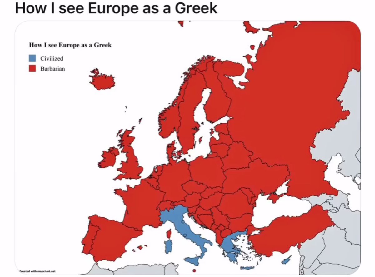 My humble opinion on European countries as Greek