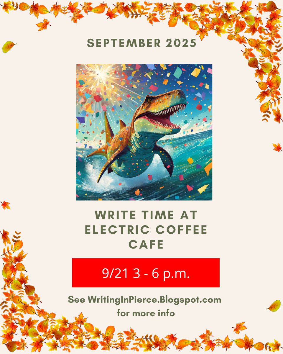 PCWriter2's tweet image. Sorry to get this up late, things have been busy here.

If you're able to stop by, feel free to join one of our Sockmonkey Writers for Write Time sponsored by A Good Book Bookstore between 3 and 6 p.m., Sunday, September 21, 2025.

#WriteTime #PCSockmonkeyWriters #WriteIns