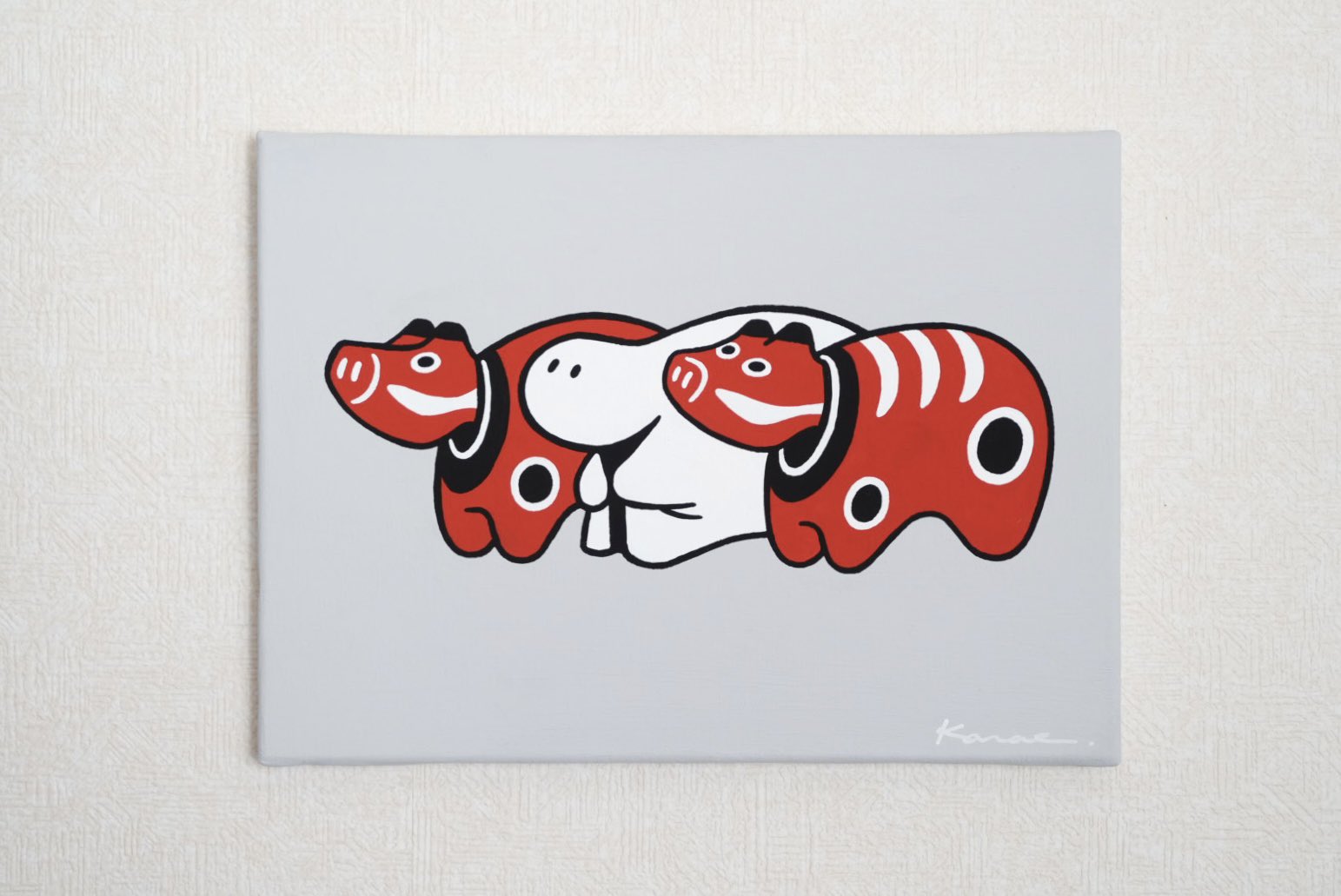 おばけ ブランケット はまぎしかなえ はまぎしかなえ ニットブランケット | TOKYO PiXEL. shop & gallery