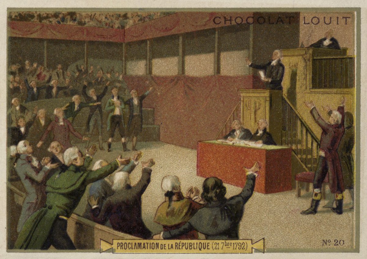 mariobianchi18's tweet photo. Il #21settembre 1792 a Parigi dopo aver deposto Luigi XVI viene abolita la monarchia e proclamata la #RepubblicaFrancese. Nacque il Terrore: in due anni furono ghigliottinati il re e molti nobili, tra cui alcuni di quelli che avevano appoggiato la stessa Rivoluzione Francese. https://t.co/Xq4rszSyz8
