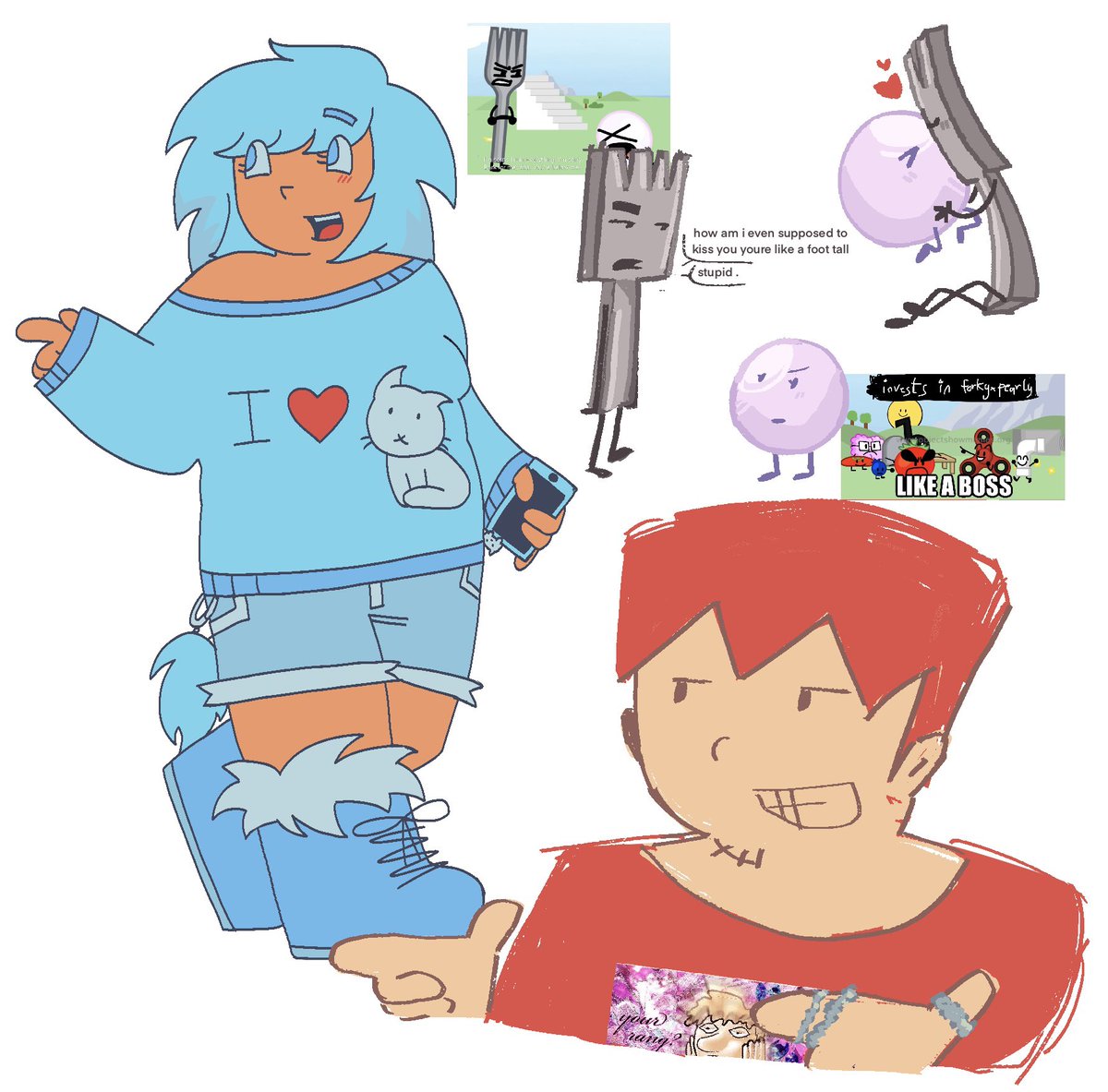 look at my gijinkas #objectcringe