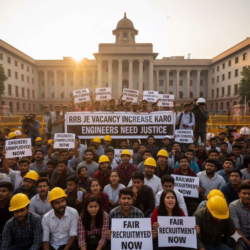 ENGINEERS DEMAND JUSTICE #RRBJE_VACANCY_INCREASE