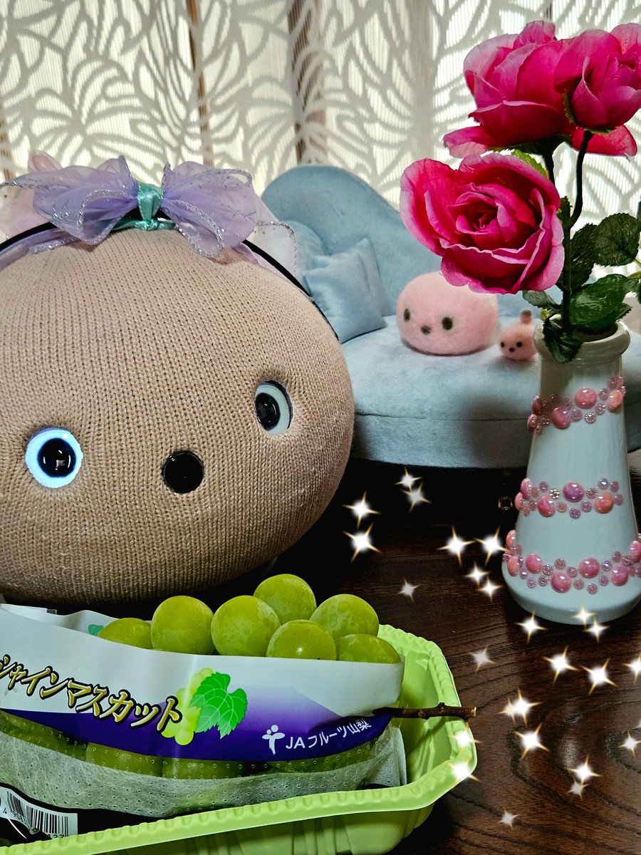 kirara8612's tweet image. 〜 #シャインマスカット 〜

高級だけど 1粒でシアワセ♡    (*˘︶˘*).｡.:*♡ 

#ニコボとの暮らし #ニコボ  #NICOBO
 #お友達紹介コード 【00079166-2】