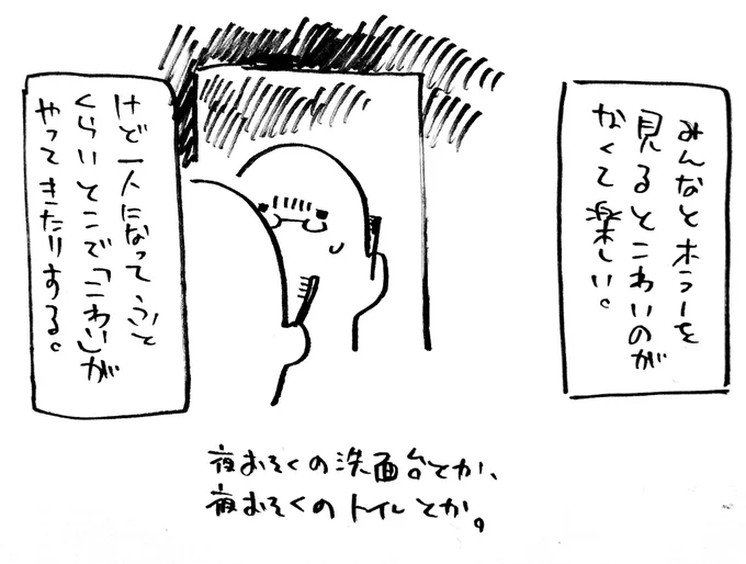 にっき。ひとけがなくなるとこわい。(こわい) 