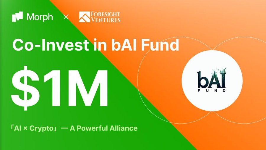 quschdnjs's tweet image. #Morph 和 Foresight Ventures 搞的$1M 的联合投资，投的项目是 BAIFUND_AGENT，目的是让 AI 基础设施在 PayFi 领域能更快落地。

简单说，Morph 要把 AI 和支付金融搞得更智能、更高效。

这笔钱的投入，目标是推动技术进步，带来更好的体验。