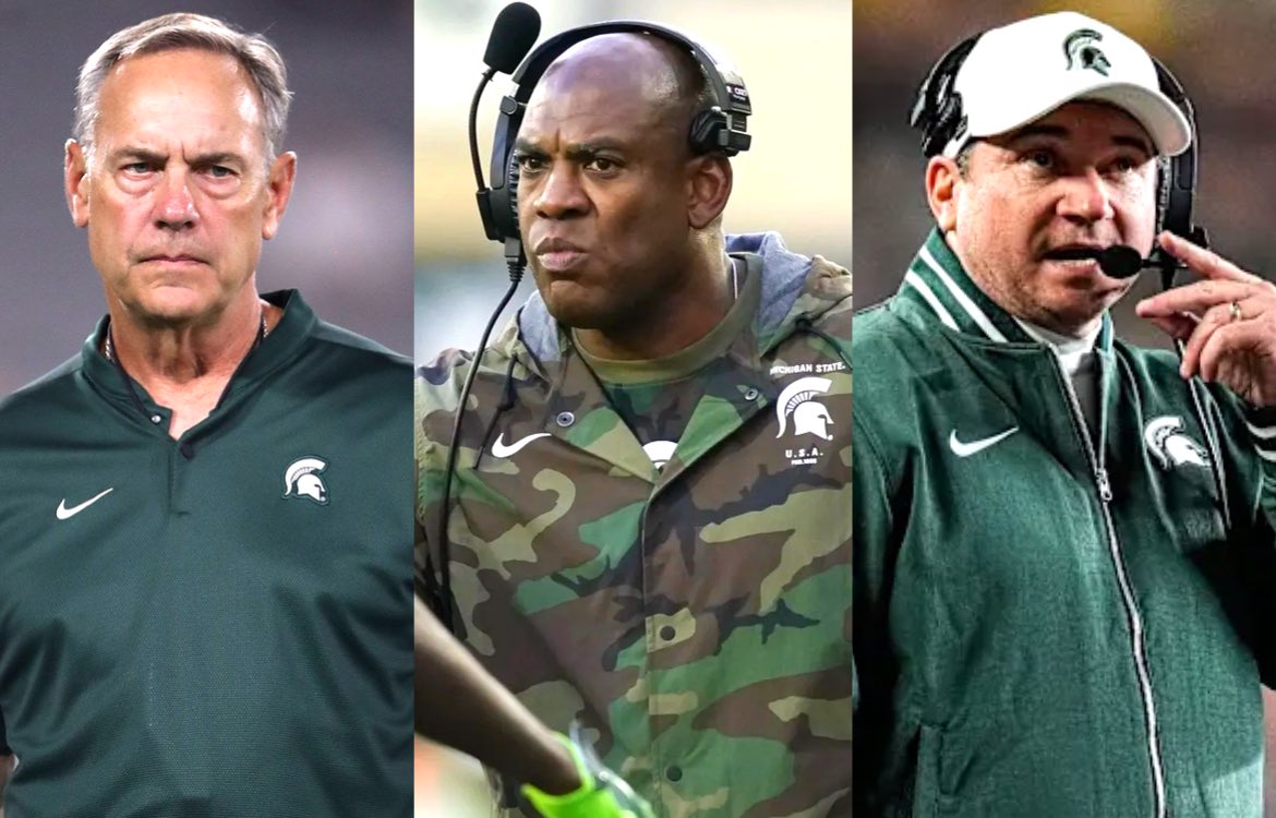 uofmcoverage's tweet image. Michigan State Football is now 3-18 against Top 25 opponents since 2018 😬