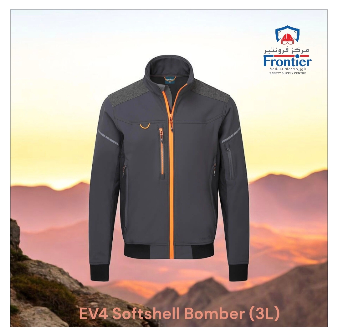 FrontierSsc's tweet image. #EV464 - #EV4 #Softshell #Bomber (3L)

The EV4 is precision engineered using a revolutionary breathable, #waterproof and #windproof fabric. Its #sports inspired #design includes ribbed hem and cuffs, dynamic sleeves, reflective prints . An ideal choice for the #modern worker.