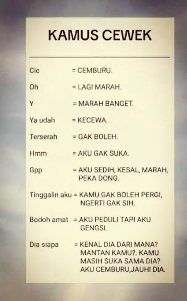 Klen yang kgak pernah pacaran mana paham..