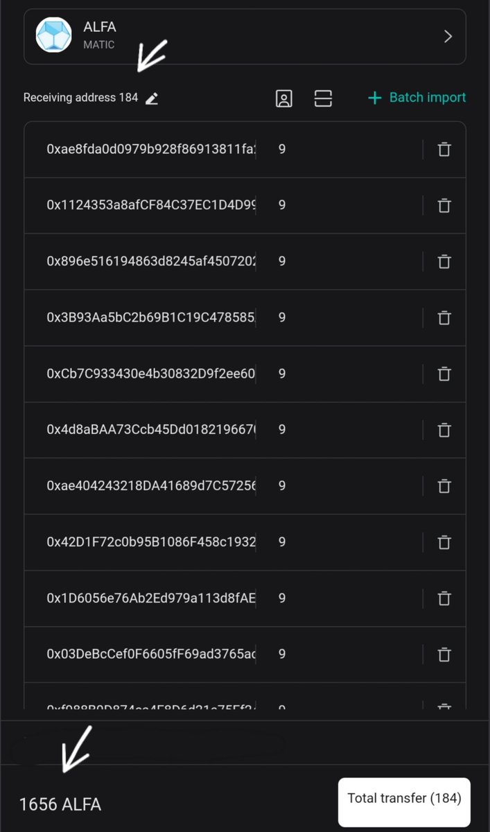 alfanetworkapp's tweet photo. Congratulations πππ
97th Batch of Withdraw Successful
Total Wallets Received Withdraw β 1740
Total $ALFA Tokens Sent β 1,195,575
Let's Go ALFA TO THE MOON πππ
https://t.co/gOsReUQ9Yj
Buy/ Sell/ Trade/ HODL $ALFA on Exchange
https://t.co/MRfgcuqM38
#alfanetworkapp #AlfaNetwork #alfatoken
