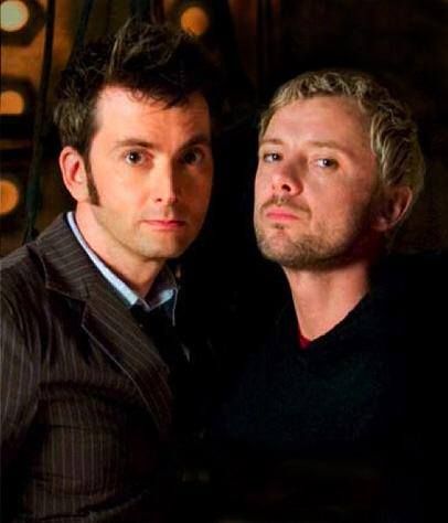 David Tennant with a forthcoming guest of ours, John Simm, known to Doctor Who fans as the Master. He played the villain in seven episodes, from 2007 to 2017. For details on our event with him, go to the-space.uk