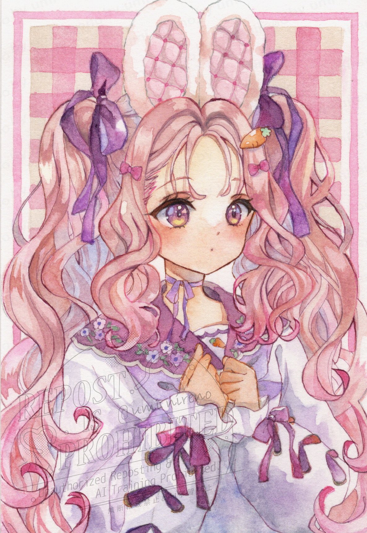 月兎-Tsukito-︎︎さま専用（原画）青い月の秘密【SM／水彩／#2624】 星宙みか🌟🎧10/4-10/12 月光草🌿 on X: 