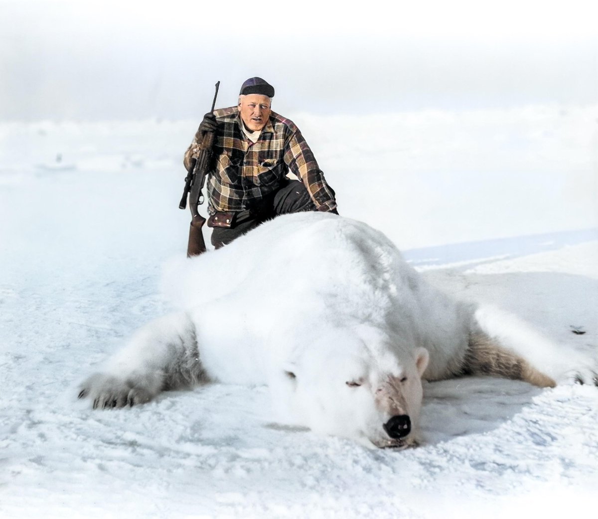 Achtung you filthy animals...In Norway and the North Slope in Alaska 30-06 is the minimum for hunting 1500- 2200 pound polar bears.                                            
     LOL...So that means Charlie Kirk neck is tougher then the words largest  predator the Polar Bear.