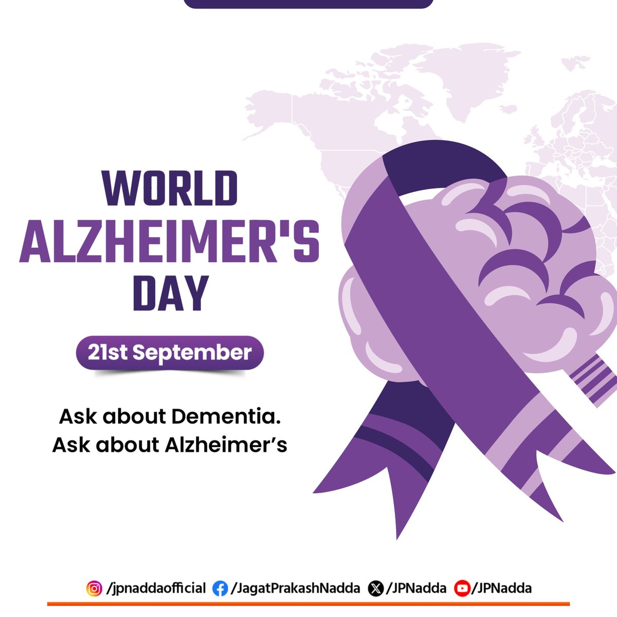 World Alzheimer’s Day is observed globally to raise awareness about Alzheimer’s disease and other forms of dementia. It reminds us of the importance of early detection, timely treatment and proper care for those affected.

The day also highlights the need for research to find