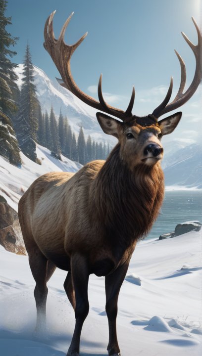 My tidings for you: the stag bells, 
 Winter snows, summer is gone.
Wind high and cold, low the sun, Short his course, sea running high.