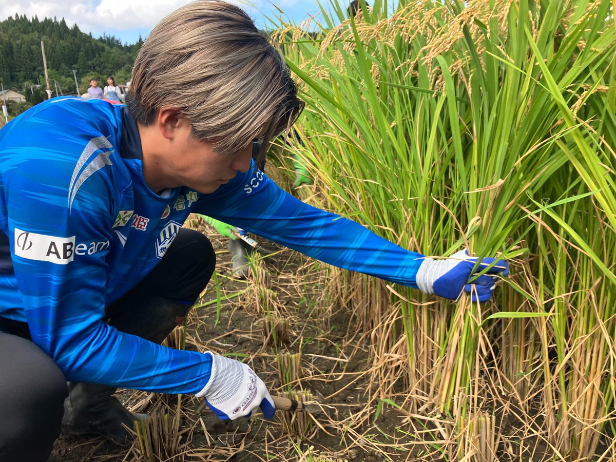 本日、モンテディオ山形の #田中渉 選手 と #岡﨑建哉 クラブ