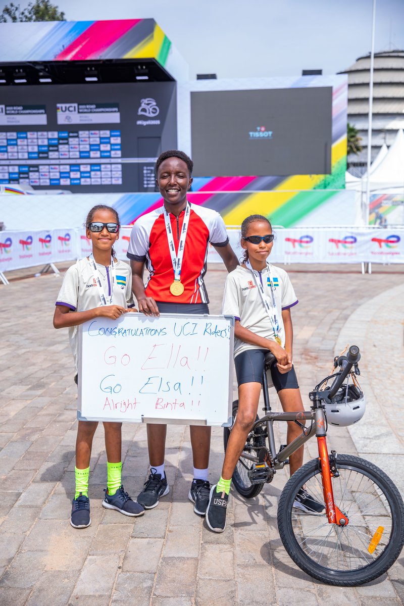 10-year-old twins Ella and Elsa Nshuti are growing their love for cycling, aspiring to be elite riders, and the #UCIWorldChampionships2025 was the perfect spark to fuel their passion.

Photos by: <a href="/MucyoWakera/">Mucyo WaKera</a>    

 #UCIKigali2025