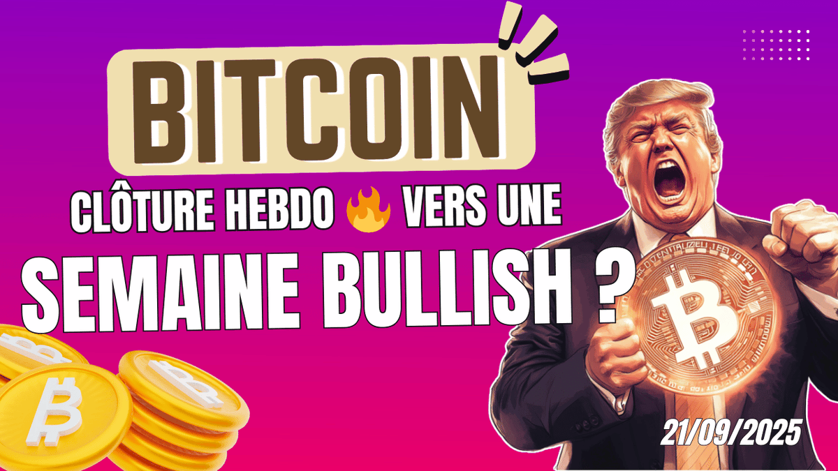 BITCOIN 🚀 CLÔTURE HEBDO EN APPROCHE ! VERS UNE SEMAINE BULLISH ? ANALYSE  CRYPTO & NEWS ✓ Vidéo disponible içi : 👉 https://t.co/WGDUiVnn16 -  Commentez ma vidéo sur YouTube ✓ - Partagez