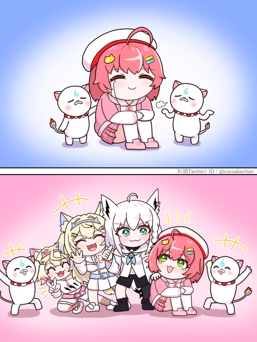 待たせたな!🌽
BAU BAU!🐾🩵🩷
#miko_Art #絵フブキ #FWMCpix 