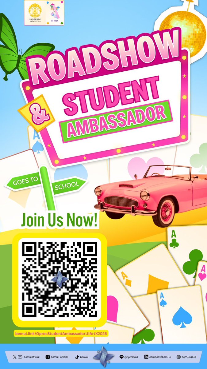 Tau kalau UI ArtX lagi ada Roadshow &amp; Pendaftaran Student Ambassador‼️ Buruan ah gausah pake lama 😘❤️ #UiArtX #UiArtx2025 #Keceabis