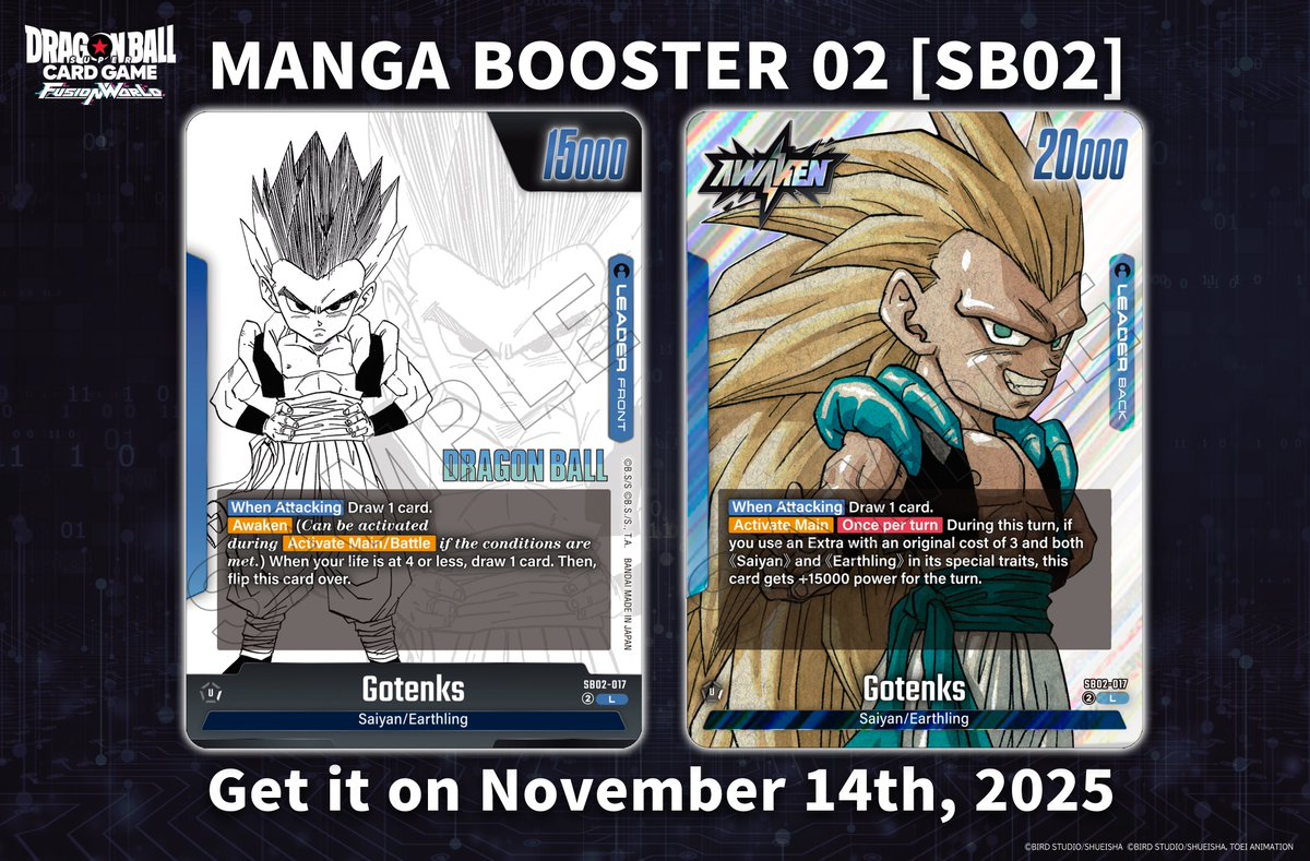 SB02 Card Reveals] Today we're revealing the Leader Card Gotenks