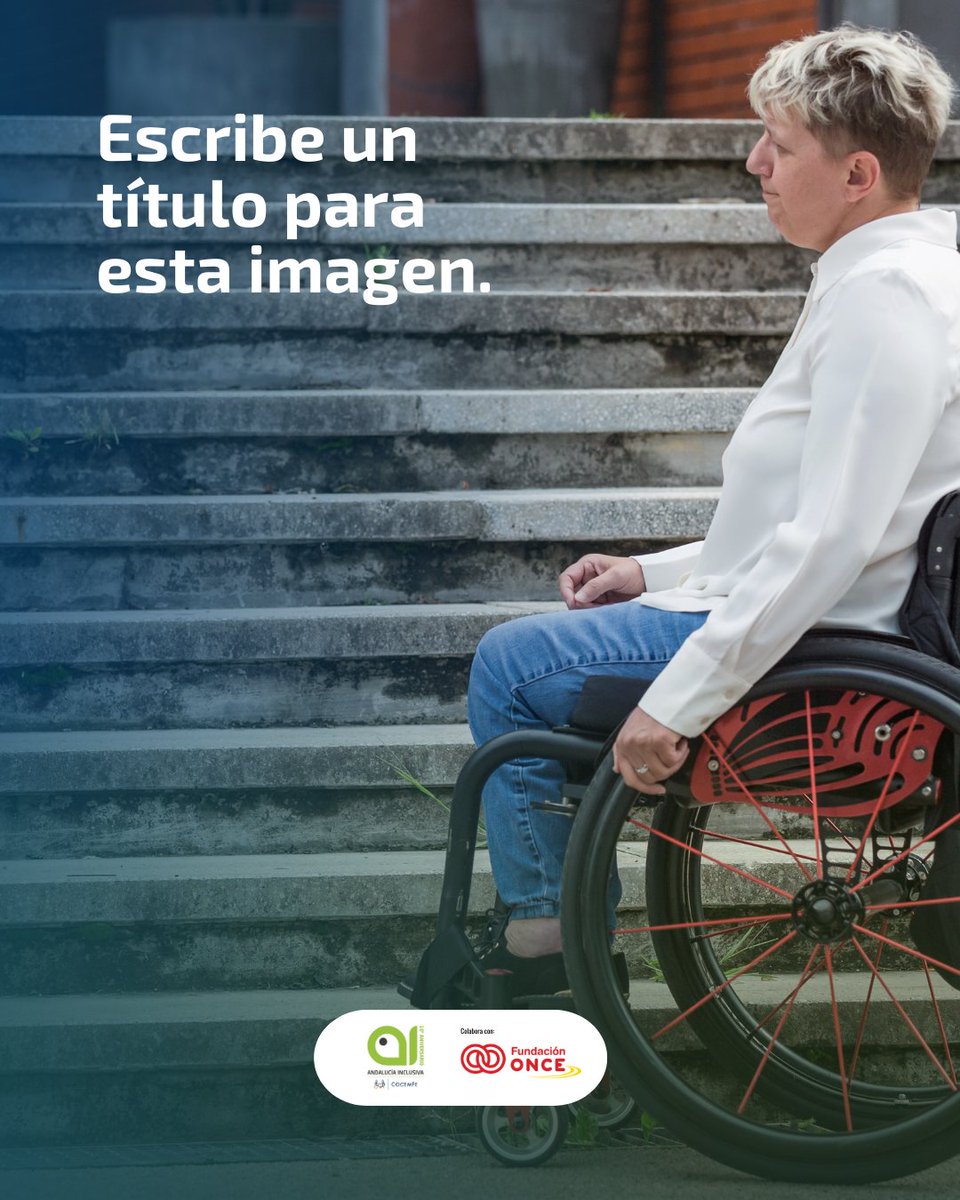 ¿Qué título le pondrías a esta imagen? ♿¡Participa!
Colabora <a href="/Fundacion_ONCE/">Fundación ONCE</a> 

#accesibilidad #inclusion #barreras #discapacidad #movilidadreducida #personascondiscapacidad #accionesai23 #accionesai24 #accionesai25