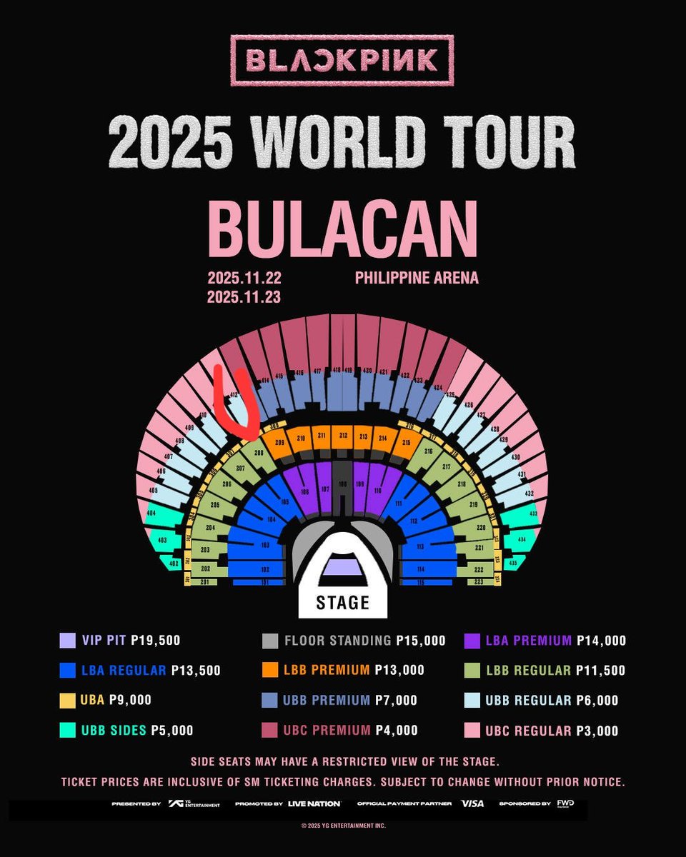 stakucess's tweet photo. WTS LFB

SELLING BLACKPINK DEADLINE WORLD TOUR 2025 BULACAN (Phlippine Arena) TICKETS🖤🩷

1PC UBC Regular

Section 412

RFS: Extra Tix

-Makati City
-Can meet any MRT/LRT Station https://t.co/6kgJr3PMZ1