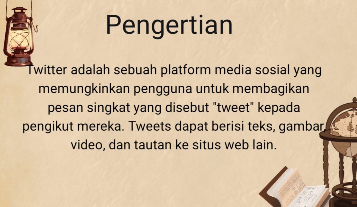 Gysofpm3's tweet photo. Haii twittss🙌 kabar kalian gimana? 

Hari ini kami mau berbagi informasi mengenai aplikasi Twitter. Mulai dari pengertian, fitur-fitur, sejarah, kelebihan &amp; kekurangan. 

Yukk simak yukk💃
@feribachri https://t.co/BvdWgeh2N3