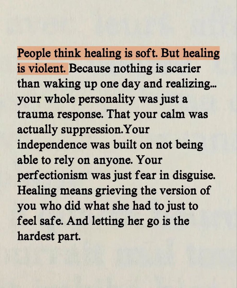 Healing is violent.