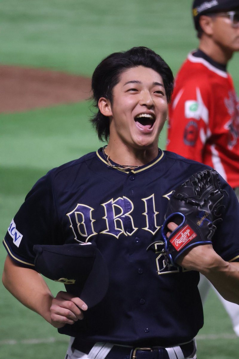 そーいち、めっちゃいい顔で帰ってきた👏🏻👏🏻👏🏻
2日連続、ナイピでした💮　
#山崎颯一郎　#bs2025