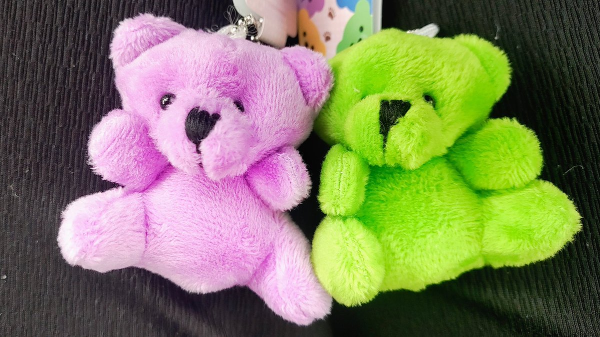 緑と紫のくまちゃんなんて買っちゃうに決まってる🐻